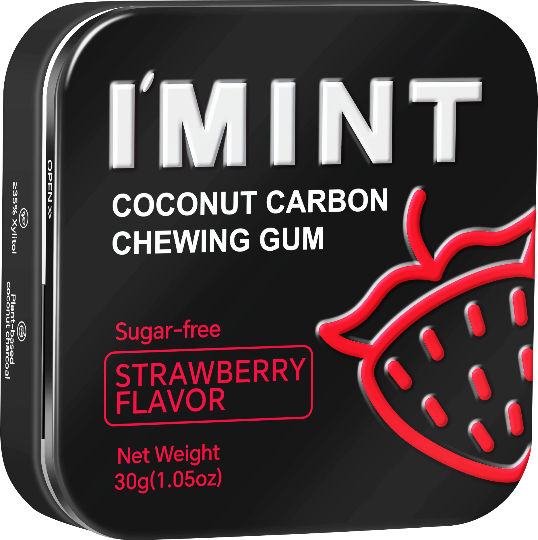 I'MINT Coconut Carbon Chewing Gum(Strawberry Flavor) 30g
