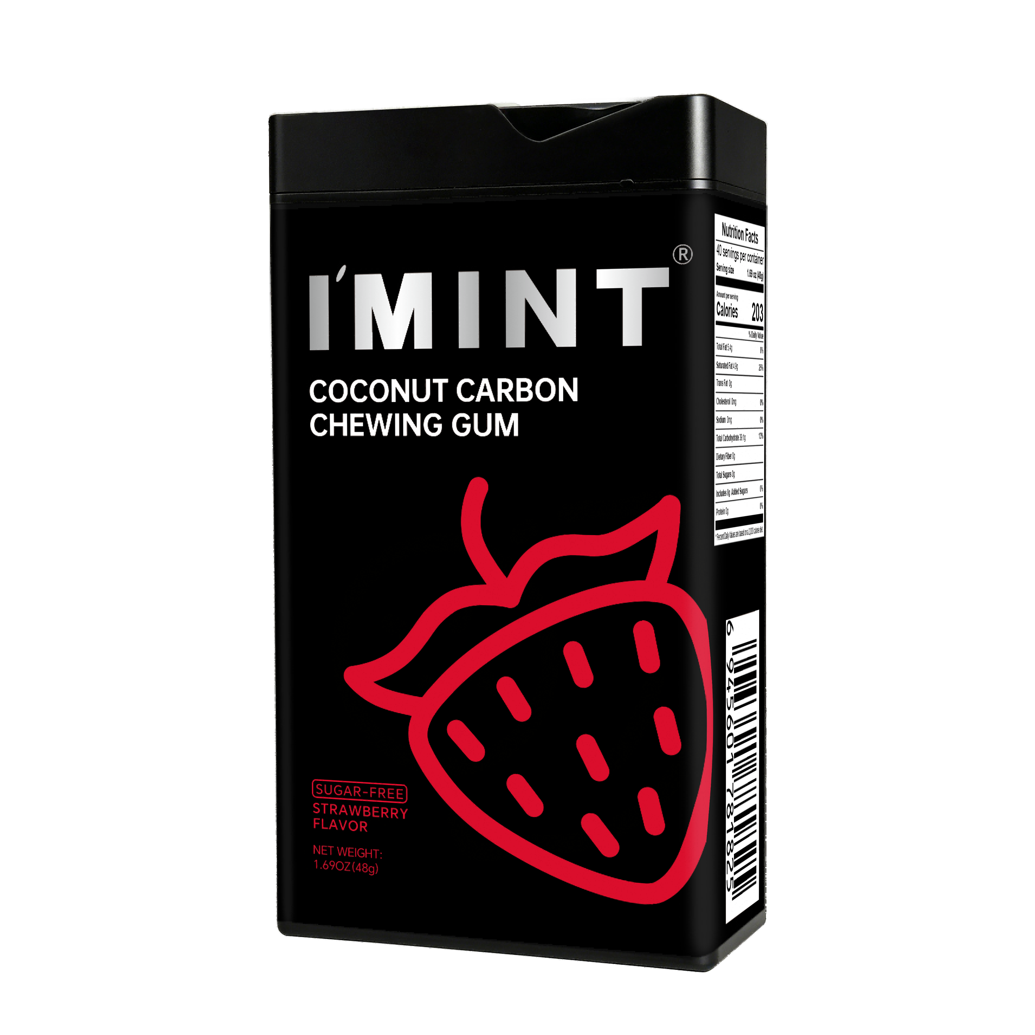 I'MINT Coconut Carbon Chewing Gum(Strawberry Flavor) 48g