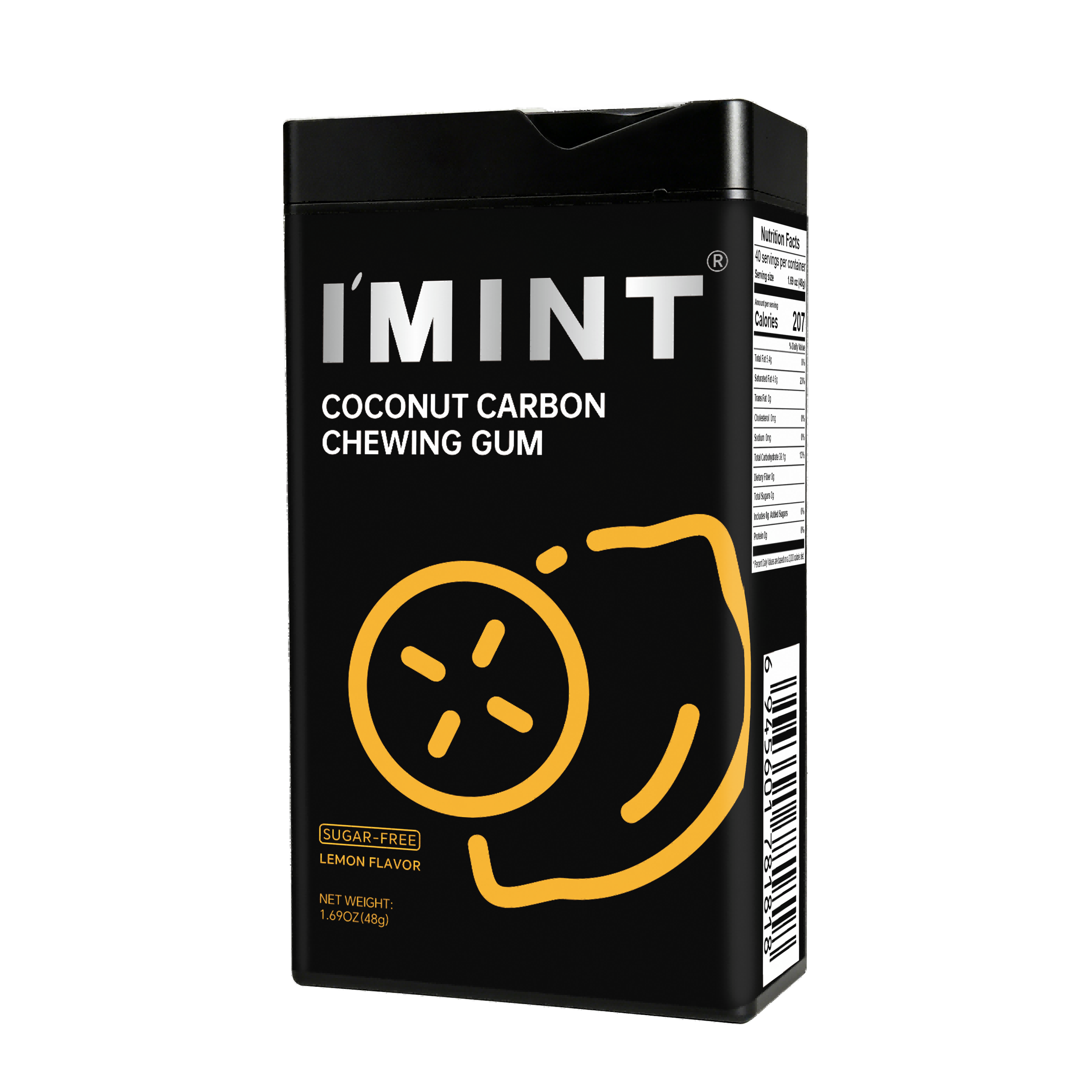I'MINT Coconut Carbon Chewing Gum(Lemon Flavor) 48g